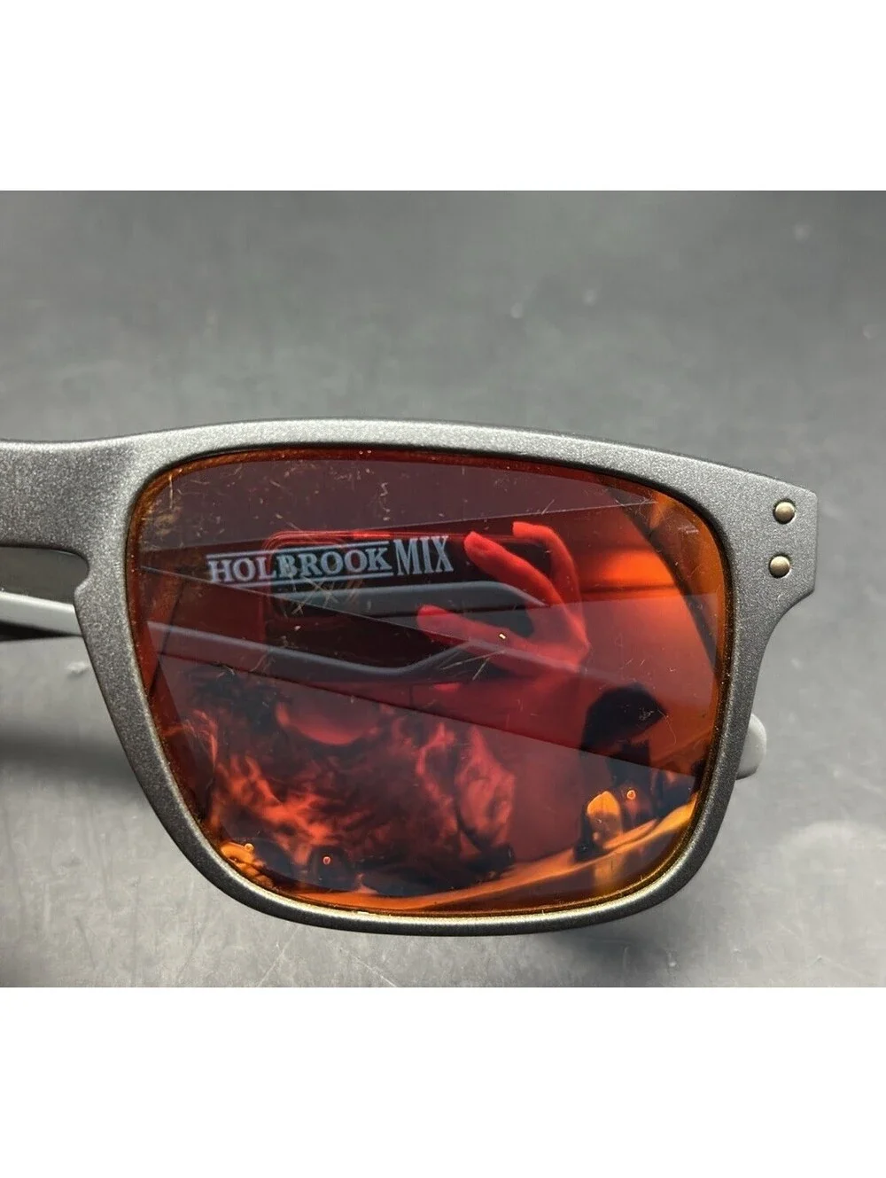 Oakley Holbrook Mix Metal Steel W/Ruby Iridium Lenses
